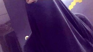 arab hot amateur milf flaunts big tits and creamy squirt in hijab