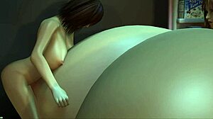 roommates reupload in the kitchen with big tits