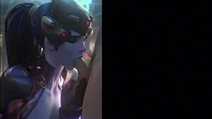 Widowmaker love in anime hentai style with romantic overtones and character interactions.