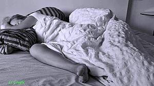 Stick your hard dick into wife’s wet pussy early morning to wake her with loud moans