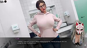 the office 1 - sexy secretary with huge boobs playful fox