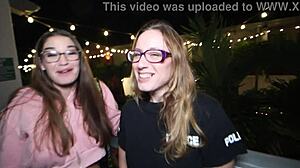 Behind the scenes of white girl cops season 4 parody with kendra heart and misty rein