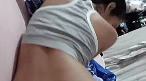 Real Sex Almost Caught with Stepsister!