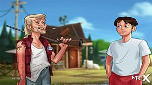 Summertimesaga - Don't barge in if the barn shakes with wild hentai action