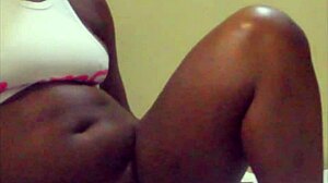 Hot maid intensely fucks oga with big black cock, slapping and squirting