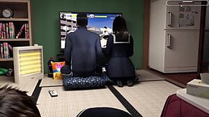 i experience my first passionate threesome with close friend and stepbrother