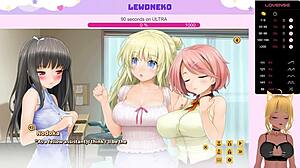 Vtuber Lewdneko plays Love Cubed part 4