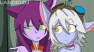 Intense furry action with the 3 Yordelis cartoon.