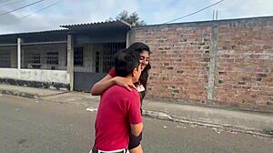 Public Park Sex With Old Man and Two Busty Young Women