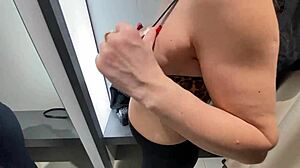 I asked the store clerk for a blowjob in the fitting room