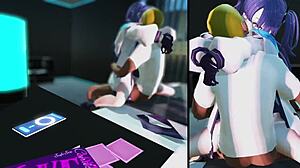 yuuka-san rides in cowgirl with big tits squirting.