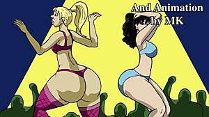 PAWG स्ट्रिपर का दिल धड़काने वाली मुसीबत