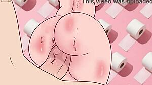 Bulma Pees in Toilet, Wakes Up to Dick in Face! Dragon Ball Hentai Parody Shock