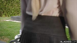 Blacked BBC-Curious Petite Blonde Paisley Seduces Stranger With Titty Fuck And Blowjob. Then Rides Cowgirl While Spanking.