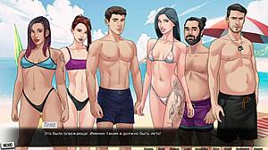 Girlfriend slut licks and fingers on beach