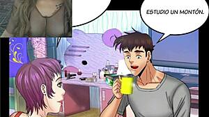 Mi Tia chapter 41 with jerk off instructions in anime hentai.