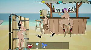 sex game 2d 3d fuckerman 06 beach threesome