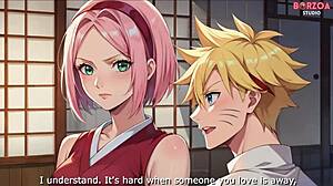 Sakura Haruno and Boruto get wild in this 3D hentai movie scene
