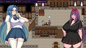 i play city of secrets pt 3, defeating the first boss in this hentai game