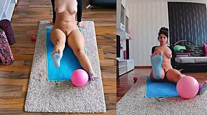 Naughty and Naked! Dual Cam Yoga to Get You Pumped!