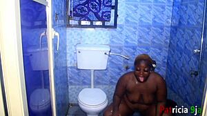 Bbw Patricia 9ja Enjoys Hardcore Shower Sex with Softkind Close Up.