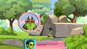 she says, 'this horny young orc is face-sitting the lucky boy in the game!'