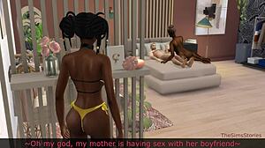 Stepdaughter Feels Intense Passion During Hard Sex with Stepdad Near Sleeping Stepmother