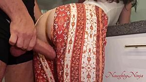 Hey, want to bang my cleaner lady in the kitchen for an extra tip?