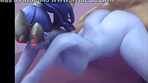 Widowmaker love in anime hentai style with romantic overtones and character interactions.