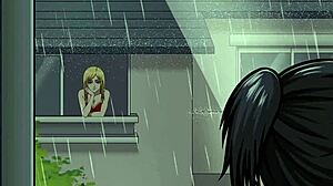 Eren pounds gothic Mikasa hard until he cums inside her!