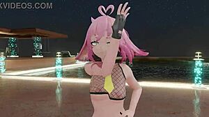 Hey, check out this spicy MMD strip tease with Aespa!