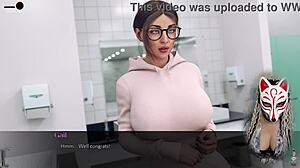 the office 1 - sexy secretary with huge boobs playful fox