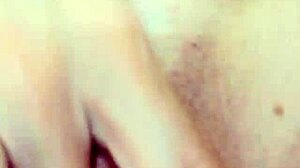 Enjoying a solo session with double penetration elements