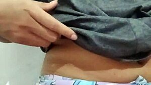 Curvy Latina Gropes Big Natural Tits