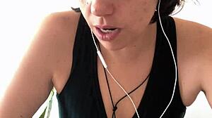 Join Me to Learn German with a Cute Curvy Brunette in a Fun Way