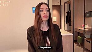 a young 18+ russian wife takes revenge on cheating husband with blowjob and cumshot.