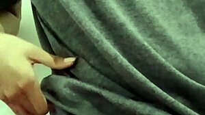 Curvy Latina Gropes Big Natural Tits