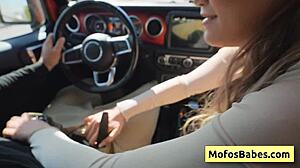 Sexy blonde teen Chloe Rose gives wet blowjob to friend Charles Dera