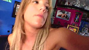 18 Teen Kara Novak Drilled by Tattooed Stud in Fishnet Stockings Session