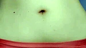 latina gym trainer belly button fetish