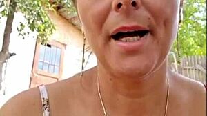 Blonde MILF Masturbates to Intense Orgasm with Natural Tits.