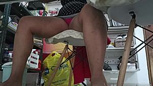 My sister-in-law concentrates on her homework