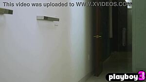 Petite Brunette Milf Ivy Rose Strips Naked Showing Curvy Booty