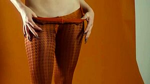 Big Ass Natural Babe Poses Naked with Pierced Nipples