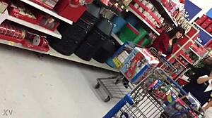 wow, candid mom shopping in the hidden spot!