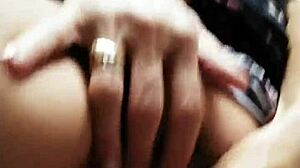 Using Pink Vibrator While Getting Fucked In Pussy And Arse