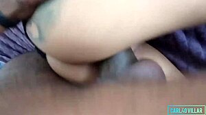 the little blonde girl handled the big black guy's challenge.