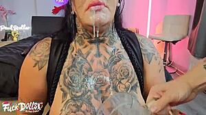 Busty Inked Ashley Cumstar Fisted and Fucked with Rough Vaginal Creampie