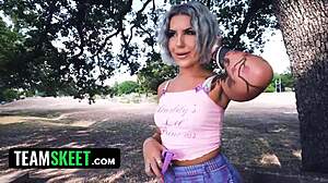 Cute Tattoo Girl's First Porn