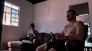 Behind Scenes Sucking Carmona Playing Video Game